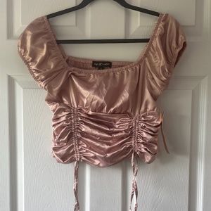 NWT - Almost Famous Blush Crop Top